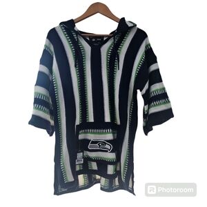 Little Earth NFL Seattle Seahawks Baja Hoodie Size S/M